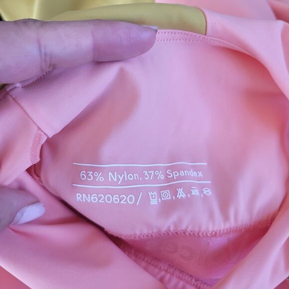 Outdoor Voices One Shoulder Dress Athletic Mini Colorblock Nylon Spandex size S - Picture 5 of 5